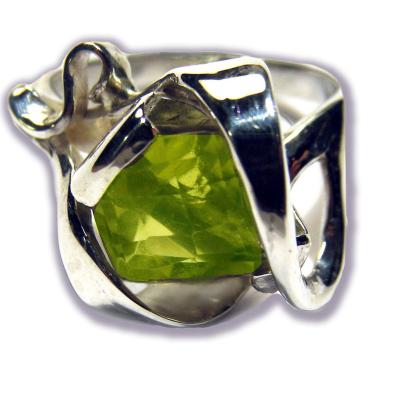 BAGUE ARGENT ET EMERAUDE